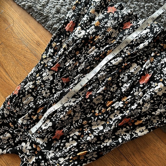 Free People Kaley Mini Dress in Black Floral Size 6 - Picture 14 of 16